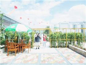 揭阳青岛啤酒厂空中花园景观工程