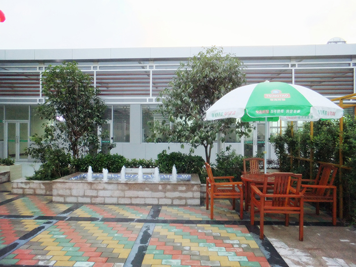 揭阳青岛啤酒厂空中花园景观工程